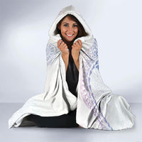 Hawaiian Manta Ray Tribal Hooded Blanket Polynesian Art Motifs Sweet Pastel LT03 - Polynesian Pride