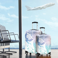 Hawaiian Manta Ray Tribal Luggage Cover Polynesian Art Motifs Sweet Pastel LT03 - Polynesian Pride