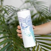 Hawaiian Manta Ray Tribal Skinny Tumbler Polynesian Art Motifs Sweet Pastel LT03 - Polynesian Pride