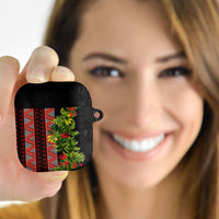 Maori Tukutuku AirPods Case with Ferns Pohutukawa and Kowhai Tribal Moko Patterns LT03 - Polynesian Pride