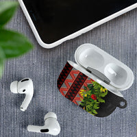Maori Tukutuku AirPods Case with Ferns Pohutukawa and Kowhai Tribal Moko Patterns LT03 - Polynesian Pride