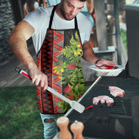 Maori Tukutuku Apron with Ferns Pohutukawa and Kowhai Tribal Moko Patterns LT03 - Polynesian Pride