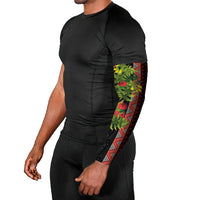 Maori Tukutuku Arm Sleeves with Ferns Pohutukawa and Kowhai Tribal Moko Patterns LT03 - Polynesian Pride