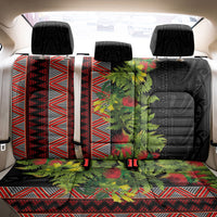 Maori Tukutuku Back Car Seat Cover with Ferns Pohutukawa and Kowhai Tribal Moko Patterns LT03 - Polynesian Pride