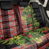 Maori Tukutuku Back Car Seat Cover with Ferns Pohutukawa and Kowhai Tribal Moko Patterns LT03 - Polynesian Pride