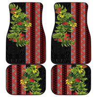 Maori Tukutuku Car Mats with Ferns Pohutukawa and Kowhai Tribal Moko Patterns LT03 - Polynesian Pride
