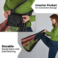 Maori Tukutuku Grocery Bag with Ferns Pohutukawa and Kowhai Tribal Moko Patterns LT03 - Polynesian Pride