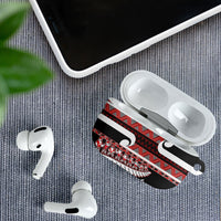 New Zealand Christmas AirPods Case Funny Santa Claus Haka Dance with Tukutuku LT03 - Polynesian Pride