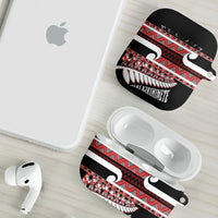 New Zealand Christmas AirPods Case Funny Santa Claus Haka Dance with Tukutuku LT03 - Polynesian Pride
