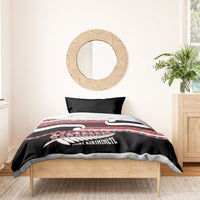 New Zealand Christmas Bedding Set Funny Santa Claus Haka Dance with Tukutuku LT03 - Polynesian Pride