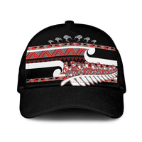 New Zealand Christmas Classic Cap Funny Santa Claus Haka Dance with Tukutuku LT03 Universal Fit Multicolor - Polynesian Pride