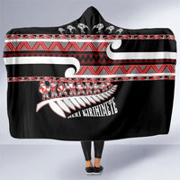 New Zealand Christmas Hooded Blanket Funny Santa Claus Haka Dance with Tukutuku LT03 One Size Multicolor - Polynesian Pride