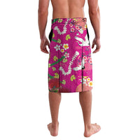 Hawaiian and Japanese Culture Together Lavalava Kakau Tribal Pattern and Irezumi Art Pink Color LT03 - Polynesian Pride