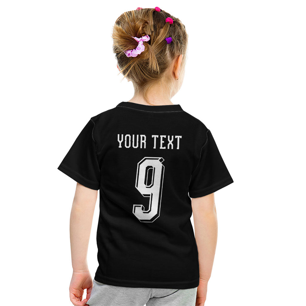 Aotearoa Rugby Custom Kid T Shirt Maori Tribal Motifs Stripes-Sporty Style LT03 - Polynesian Pride