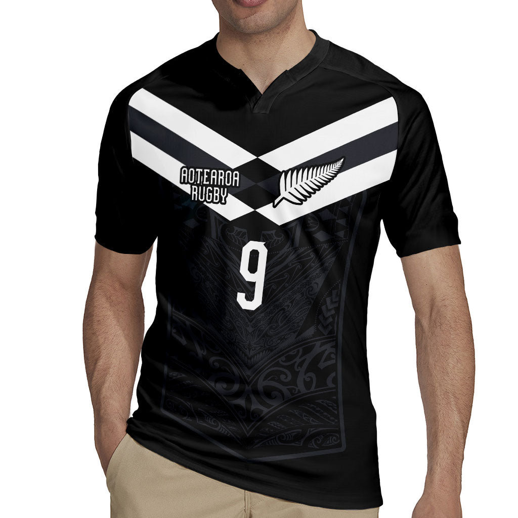 Aotearoa Rugby Custom Rugby Jersey Maori Tribal Motifs Stripes-Sporty Style LT03 - Polynesian Pride