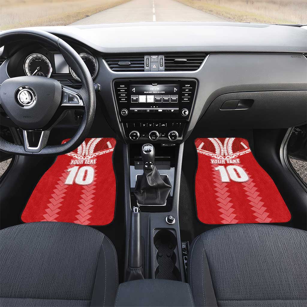 Custom Tahiti Football Polynesian Pattern Car Mats
