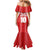 Custom Tahiti Football Polynesian Pattern Family Matching Mermaid Dress and Hawaiian Shirt