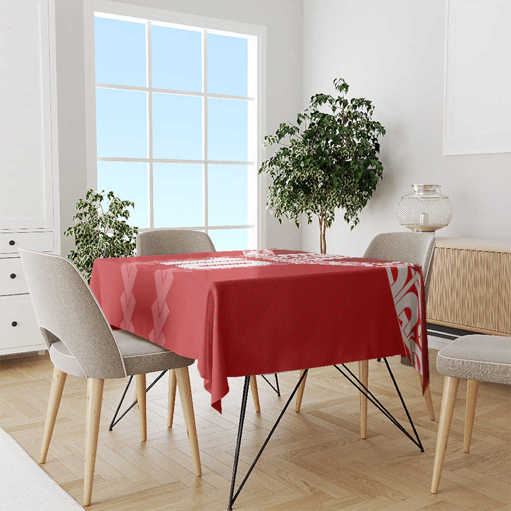 Custom Tahiti Football Polynesian Pattern Tablecloth