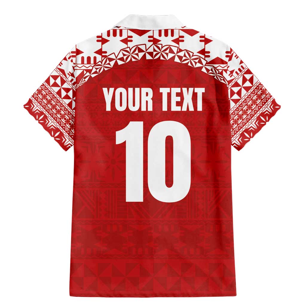 Custom Tonga Football Ngatu Tribal Tattoo Family Matching Mermaid Dress and Hawaiian Shirt LT03 - Polynesian Pride