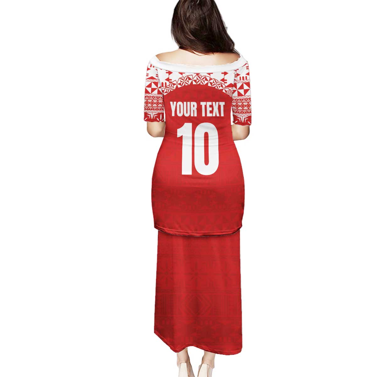 Custom Tonga Football Ngatu Tribal Tattoo Family Matching Puletasi and Hawaiian Shirt LT03 - Polynesian Pride