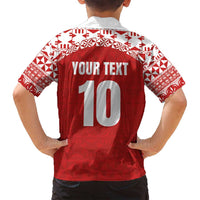 Custom Tonga Football Ngatu Tribal Tattoo Family Matching Tank Maxi Dress and Hawaiian Shirt LT03 - Polynesian Pride