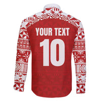 Custom Tonga Football Ngatu Tribal Tattoo Family Matching Tank Maxi Dress and Hawaiian Shirt LT03 - Polynesian Pride