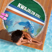 Marshall Islands Kwajalein Atoll Beach Blanket Polynesian Pattern and Undersea Animals LT03 - Polynesian Pride