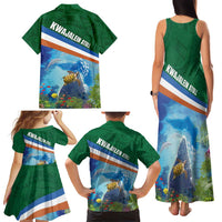 Marshall Islands Kwajalein Atoll Family Matching Tank Maxi Dress and Hawaiian Shirt Polynesian Pattern and Undersea Animals LT03 - Polynesian Pride