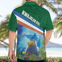 Marshall Islands Kwajalein Atoll Hawaiian Shirt Polynesian Pattern and Undersea Animals LT03 - Polynesian Pride