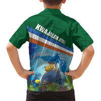 Marshall Islands Kwajalein Atoll Hawaiian Shirt Polynesian Pattern and Undersea Animals LT03 - Polynesian Pride