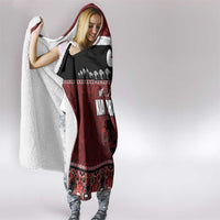 New Zealand Culture Hooded Blanket Kia Ora Aotearoa Moko Tattoo Mask with Waka and Maori Art Pattern LT03 - Polynesian Pride