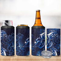 New Zealand Gecko Maori Art Tattoo 4 in 1 Can Cooler Tumbler Matariki Mode LT03 - Polynesian Pride