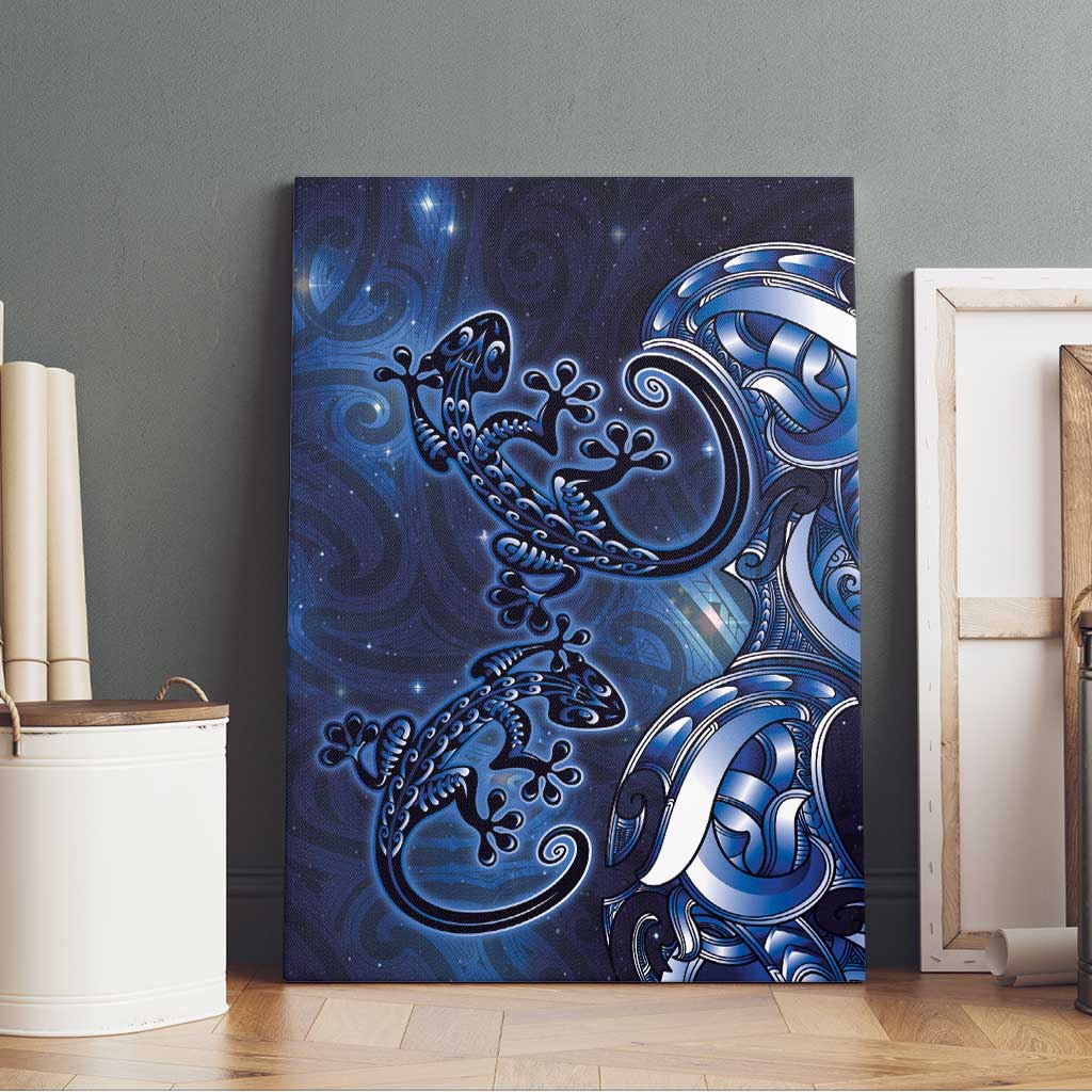 New Zealand Gecko Maori Art Tattoo Canvas Wall Art Matariki Mode