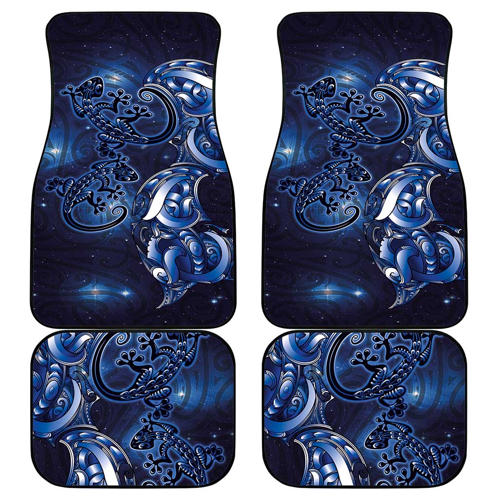 New Zealand Gecko Maori Art Tattoo Car Mats Matariki Mode