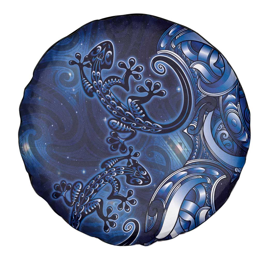 New Zealand Gecko Maori Art Tattoo Spare Tire Cover Matariki Mode LT03 - Polynesian Pride