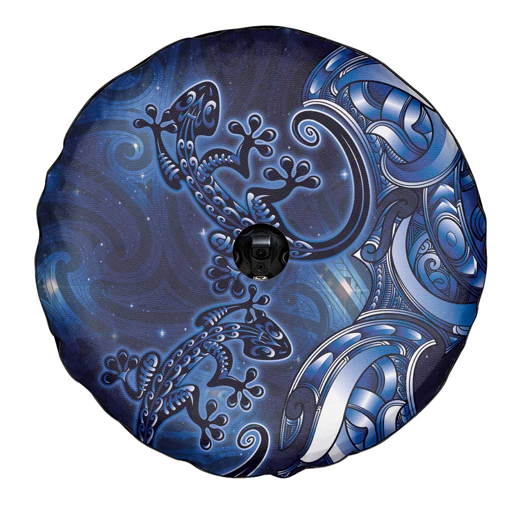 New Zealand Gecko Maori Art Tattoo Spare Tire Cover Matariki Mode LT03 - Polynesian Pride