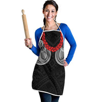 Samoan Traditional Art Tattoos Apron Tatau Tribal Motifs with Ula Fala Black LT03 - Polynesian Pride