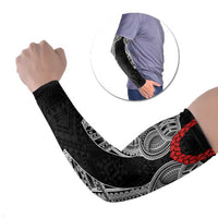 Samoan Traditional Art Tattoos Arm Sleeves Tatau Tribal Motifs with Ula Fala Black LT03 Set of 2 Black - Polynesian Pride
