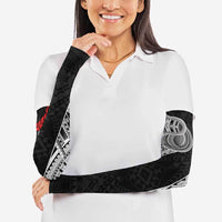 Samoan Traditional Art Tattoos Arm Sleeves Tatau Tribal Motifs with Ula Fala Black LT03 - Polynesian Pride