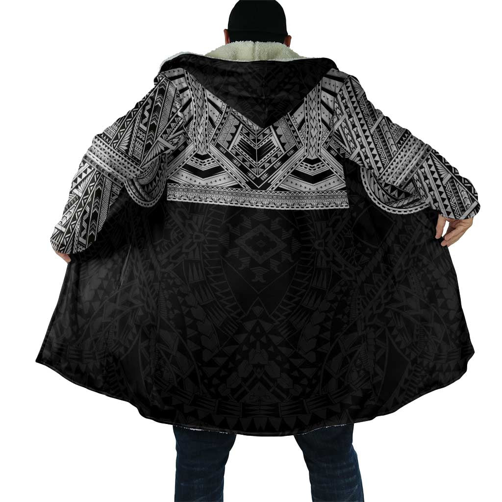 Samoan Traditional Art Tattoos Cloak Tatau Tribal Motifs with Ula Fala Black LT03 - Polynesian Pride