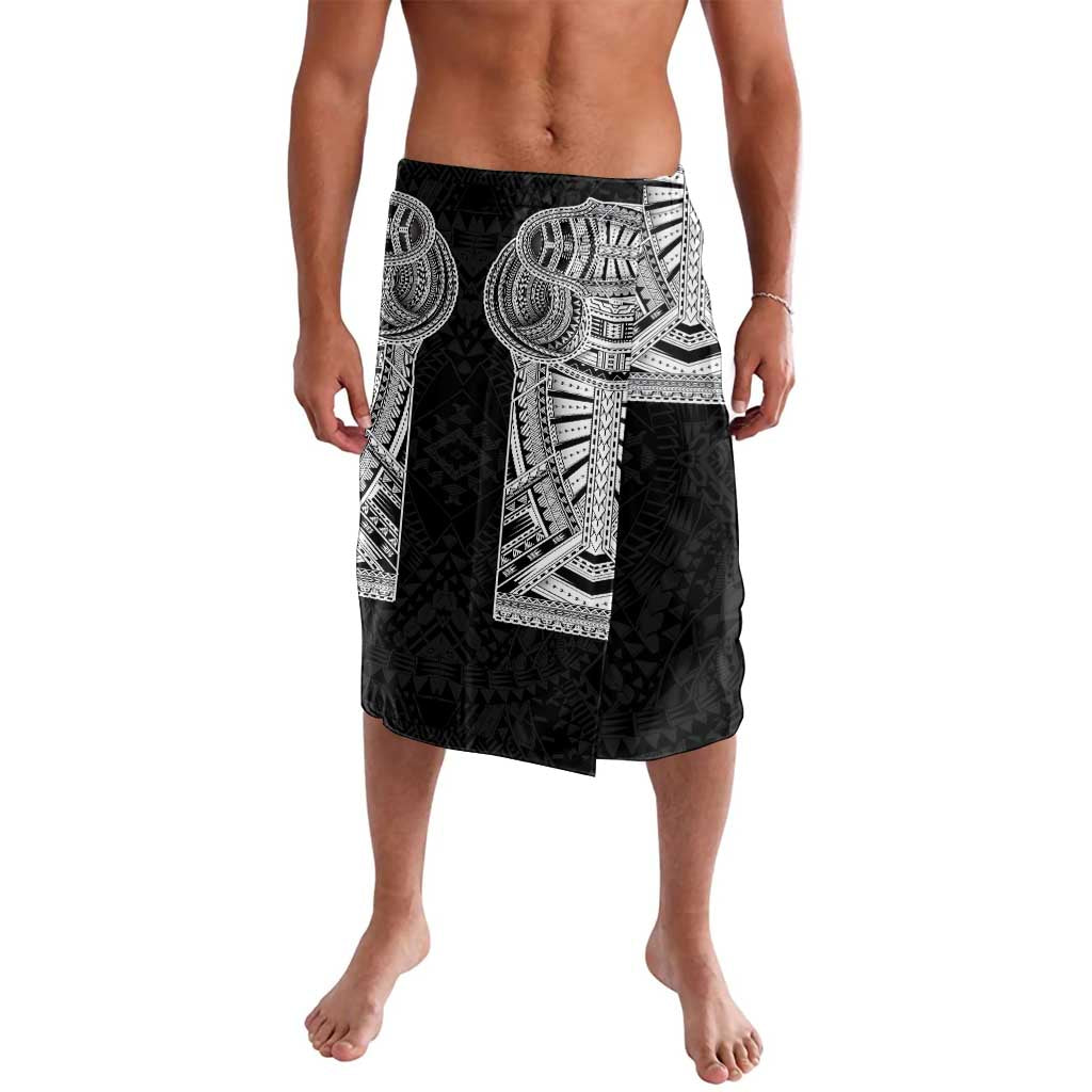 Samoan Traditional Art Tattoos Lavalava Tatau Tribal Motifs with Ula Fala Black LT03 Black - Polynesian Pride