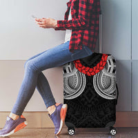 Samoan Traditional Art Tattoos Luggage Cover Tatau Tribal Motifs with Ula Fala Black LT03 - Polynesian Pride