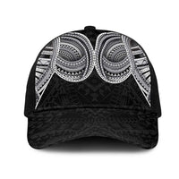 Samoan Traditional Art Tattoos Mesh Trucker Cap Tatau Tribal Motifs with Ula Fala Black LT03 One Size Black Black - Polynesian Pride
