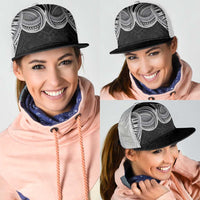Samoan Traditional Art Tattoos Mesh Trucker Cap Tatau Tribal Motifs with Ula Fala Black LT03 - Polynesian Pride