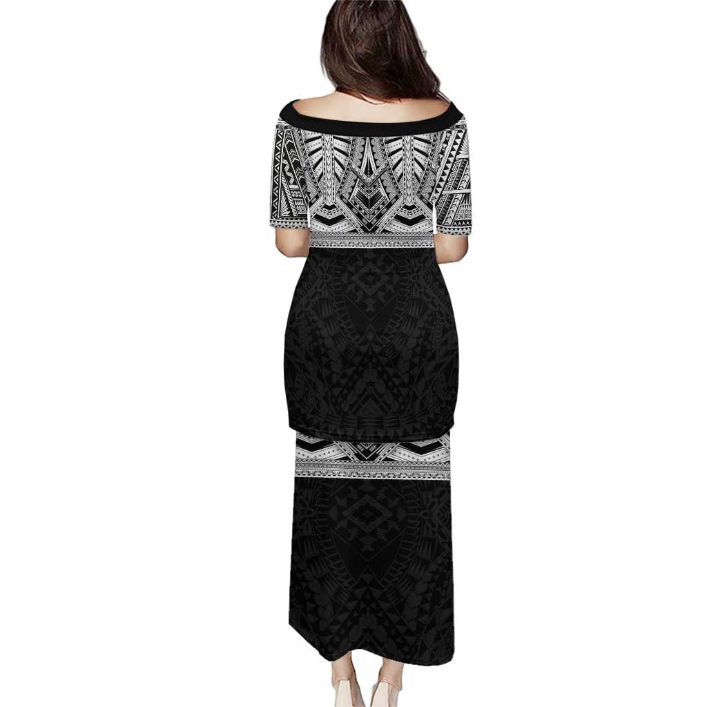 Samoan Traditional Art Tattoos Puletasi Tatau Tribal Motifs with Ula Fala Black LT03 - Polynesian Pride