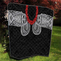 Samoan Traditional Art Tattoos Quilt Tatau Tribal Motifs with Ula Fala Black LT03 - Polynesian Pride