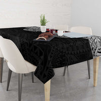 Samoan Traditional Art Tattoos Tablecloth Tatau Tribal Motifs with Ula Fala Black LT03 - Polynesian Pride