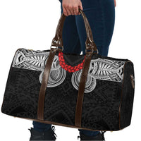 Samoan Traditional Art Tattoos Travel Bag Tatau Tribal Motifs with Ula Fala Black LT03 - Polynesian Pride