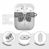 Samoan Traditional Art Tattoos AirPods Case Tatau Tribal Motifs with Ula Nifo White LT03 - Polynesian Pride