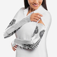 Samoan Traditional Art Tattoos Arm Sleeves Tatau Tribal Motifs with Ula Nifo White LT03 - Polynesian Pride